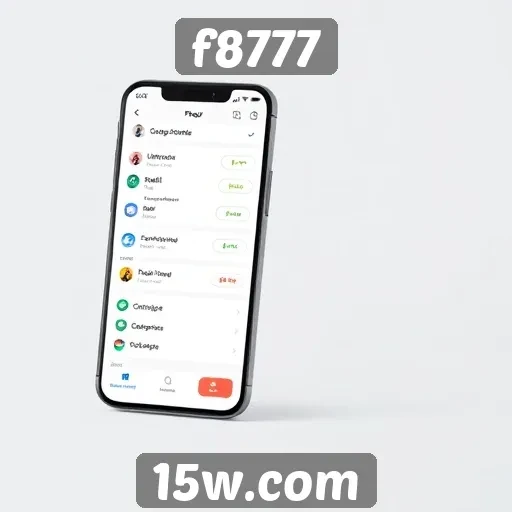 Interface do f8777 é otimizada para dispositivos móveis